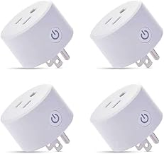 Zigbee Smart Plug Outlet Mini Remote Voice Control with Alexa, Compatible withPhilipsHue Google Home SmartThings Hub Required 4-Pack