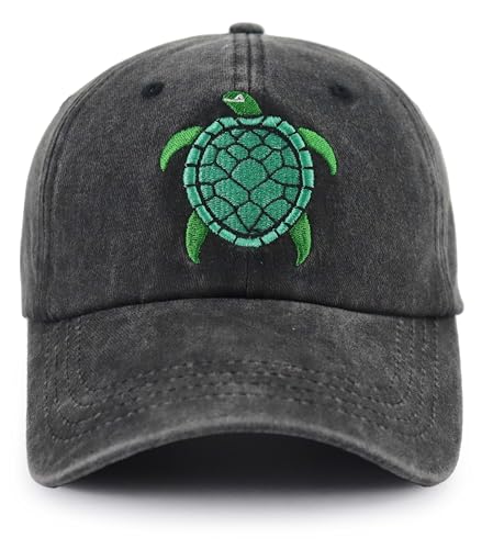 Tohheasp Sea Turtle Gifts for Men Women Adjustable Embroidered Cute Sea Turtle Hat Thanksgiving Day Birthday Gifts for Dad Mom Friend