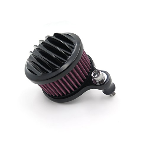 HTTMT MT225-010-BK Black Air Cleaner Intake Filter System Kit Compatible with 1988-2015 Harley Sportster XL883 XL1200