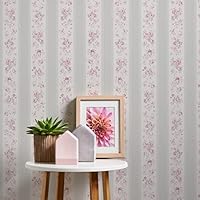 A.S. Création Maison Charme 390694 Non-Woven Wallpaper 10.05 M X 0.53 M Made In Germany Floral Greige White/Red - View #11