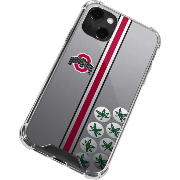 Ohio State Buckeyes Helmet Stripes Phone Case For IPhone 14 Plus - Shockproof Silicone Protection