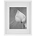 Gallery Perfect Photo Kit with Decorative Art Prints & Hanging Template Gallery Frame Set, 9 Piece, White,16FW1008