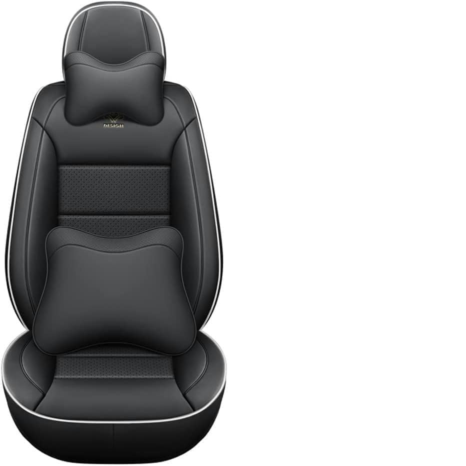 ELLIAT Protective Car Seat Cover for Mercedes-Benz Gla-Class Gla 200D H247 Gla 220D H247 Gla 250 H247 Gla 250E H247, Waterproof Leather Seat Covers in Black and White