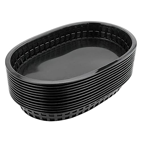 Tofficu 12Pcs Cestas De Fast Food Cestas De Pão Reutilizáveis Cestas De Fritura De Pão Bandeja De Se