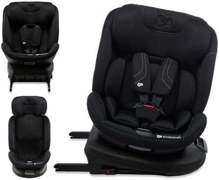 Kinderkraft XPEDITION3 I-SIZE 40-150 cm, Kindersitz 0-36 kg, Reboarder 360 grad drehbar, Isofix station, FWF und RWF, Verstellbare Kopfstütze/Rückenlehne mit Liegeposition, SPS+, H