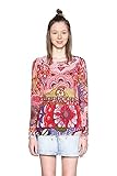 Modisch und trendy Desigual Damen JERS_Purpura Pullover, Rosa, X-Groß