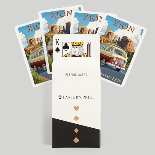 Lantern Press Zion, Camper Van, 52 Cartas Poker miniatura 6