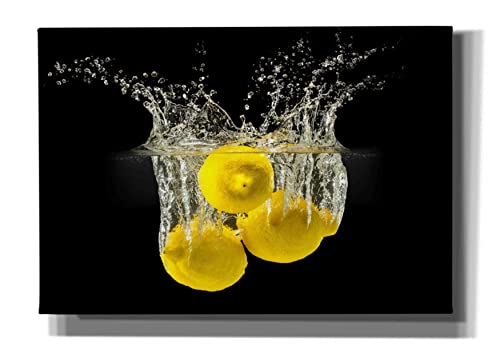 Epic Graffiti 'Lemon Splash' by Epic Portfolio, Giclee Canvas Wall Art, 26