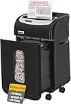 VidaTeco Cross Cut Paper Shredder Heavy Duty, 20-Sheet 60 Mins Running Shreds Paper/Card/Staple/Clip Paper Shredder for Home Office Use, P-4 AUTO Jam Proof(ETL) 30L Pullout Bin and 4 Casters