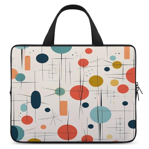 Sac messager ordinateur pour le travail et les voyages avec motif rétro moderne