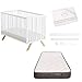 Nuru Tour de lit 10 hauteurs + kit de couchage + matelas HR + draps de lit