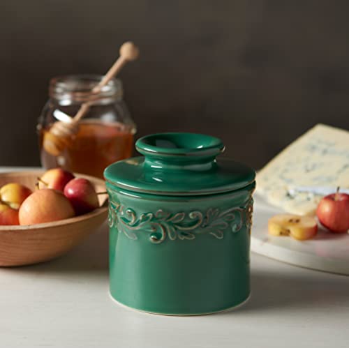 Butter Bell - The Original Butter Bell Crock by L. Tremain, French Ceramic Butter Dish Keeper, Antique Collection, Emerald - Image 3