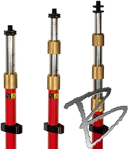 Sokkia Compression/Collet Lock Prism Poles 15ft.