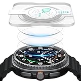 Landhoo Confezione da 3 pellicole protettive per Samsung Galaxy Watch 7 Galaxy Watch 8 Ultra da 47 mm, con kit di installazione auto-allineamento, antigraffio, senza bolle, pellicola protettiva in