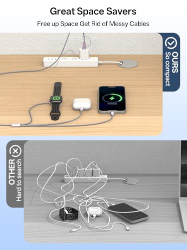 Image of Travel Essentials for Apple Watch Charger, Multi Charging Cable for iPhone Charger, 3 in 2 USB C Cable Cord Compatible with iPhone 17-15 Series /Watch Ultra /10-1 /Galaxy S25-20, iPad (Grey, 4FT)