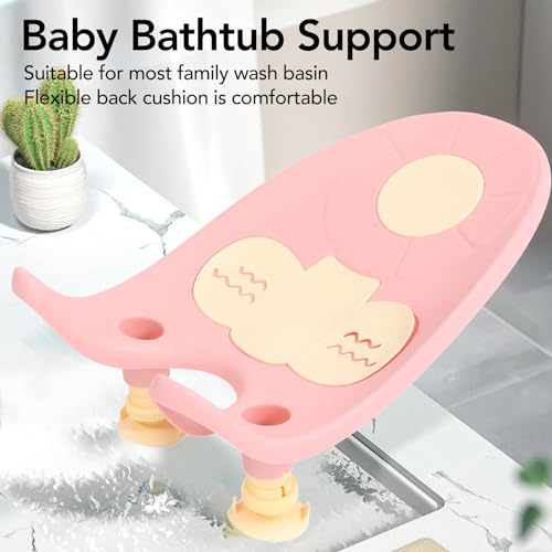 Image of Baby Bath Support, Infant Non Slip Bath Support Tub, Bath Net Baby Bath Tub Lying Support Bracket Bath Sling Mesh for Newborn Boys Girls to Toddler ()