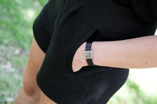 Pulsera Briomhar cuero nudo celta unisex miniatura 5