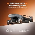 Ameta S20 Drones with Camera for Adults 4k UHD, GPS Drone for Adults Beginners with 50 Mins Long Flight, Brushless Motor, Altitude Hold, Cool Toys Gifts for Men Boys, Under 249g