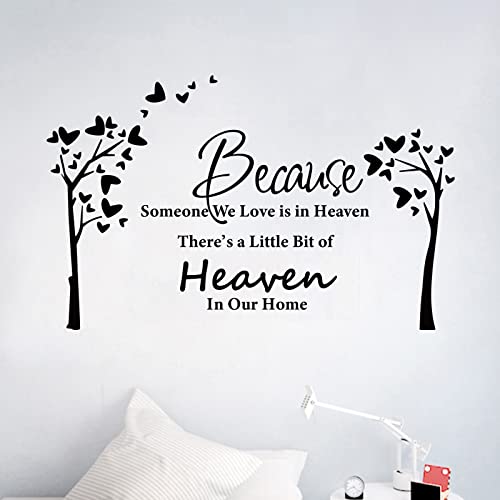 Because Someone We Love is in Heaven Quotes Wall Stickers Decal - Image 3