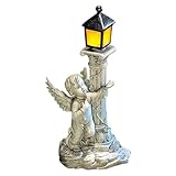 Design intemporel : la statue d'ange se dresse gracieusement sur un pilier romain, créant une esthétique éternelle et exquise pour votre jardin ou votre cour. Son design intemporel ajoute une touche de sophistication et d'élégance à n'importe quel espace extérieur, captivant les yeux des spectateurs.