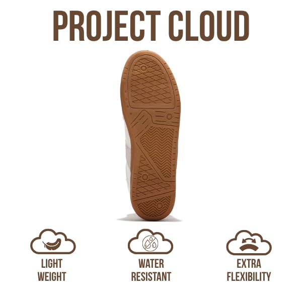 Project Cloud Leather Sneakers for Men Shoes - Memory Foam Insole