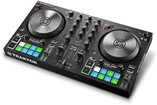 Native Instruments 25421 Traktor Control S2 MK3 Kontroler DJ, Czarny, 2 Kanały, 16 Padów