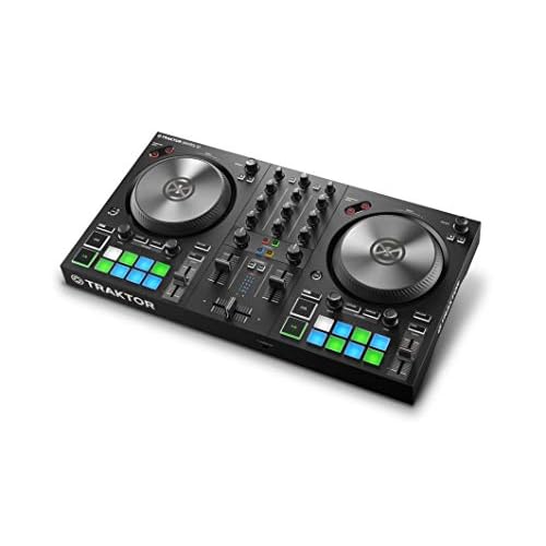 Native Instruments Traktor Kontrol S2 MK3 2-Kanal DJ Controller, 16 Pads, integrierte Soundkarte, Traktor Pro 3, schwarz
