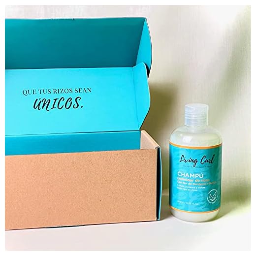 LIVING CURL Champú sin sulfatos ni parabenos ni siliconas para Pelo Rizado ≃ 300 ml