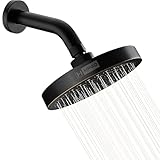 HPGD Shower Head - High Pressure Rain, 6-Inch Round, Luxury Bronze Finish, Universal Shower Head Replacement, Premium Quality Anti-Clogging Nozzles, Tool-Free Minute Installation (Oil Rubbed Bronze)