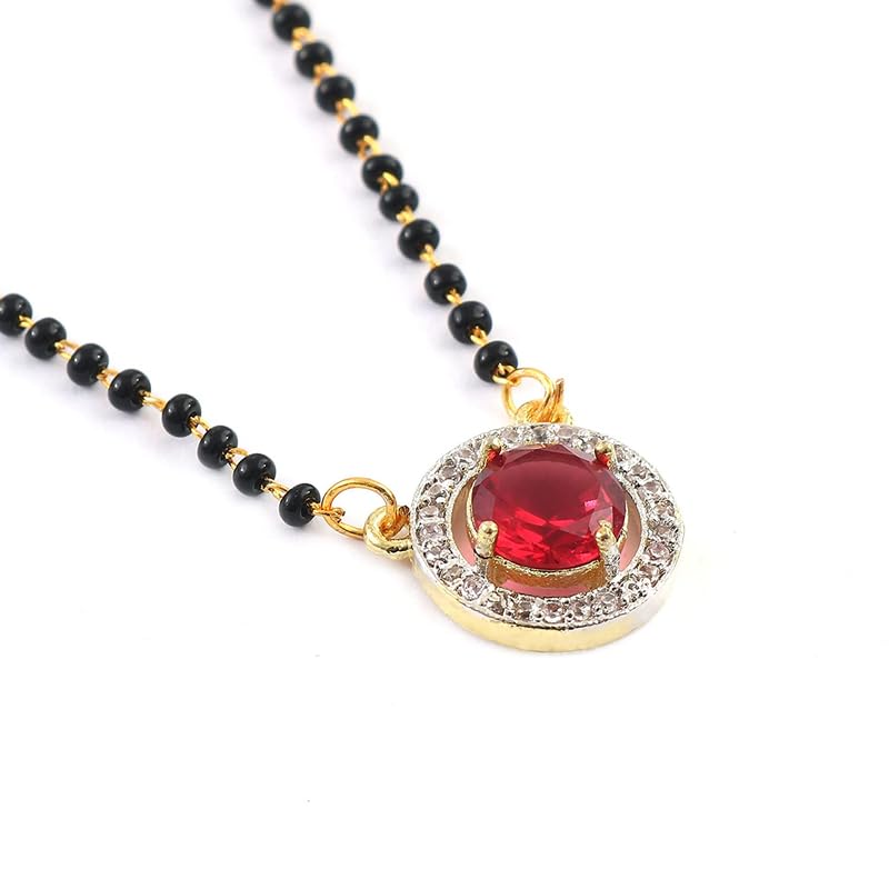 See full amazon price history chart for Stylish Red AD Round Mangalsutra Necklace | Traditional Indian Jewelry with American Diamond Accents | Ideal for Weddings & Festive Occasions Stylish Red AD Round Mangalsutra Necklace | Traditional Indian Jewelry with American Diamond Accents | Ideal for Weddings & Festive Occasions (B0DFJZ7565) Amazon Price History, Amazon Price Tracker