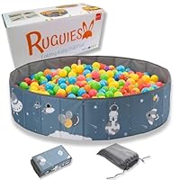Piscina De Bolas Plegable RUGUIES 120x30 Cm - Parque Infantil, Arenero, Almacen Juguetes, Para Interior Y Exterior