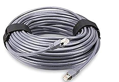 Outdoor Ethernet Solid Shielded Cat6 Cable, Waterproof Buried-able UV Resistant-RJ45 Plug Connector (200 ft)
