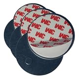 as - Schwabe Magnet für Sicherheits Gefahrenmelder, 80 mm - Klebepad mit Magnet - für Sicherheitsmelder wie Rauchmelder, Hitze- und CO-Melder - schwarz, 90406 (Packung mit 3)