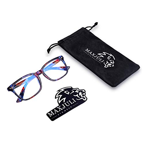 Image of Maxjuli Blue Light Blocking Glasses,Computer Reading /Gaming /TV /Phones Glasses for Women Men 6001