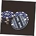 ERINGOGO 2Pcs Ceramic Poker Dealer Button Blind Markers for Poker Game Great for Card Games Lightweight and Smooth Surface for Tournaments and Math Learning