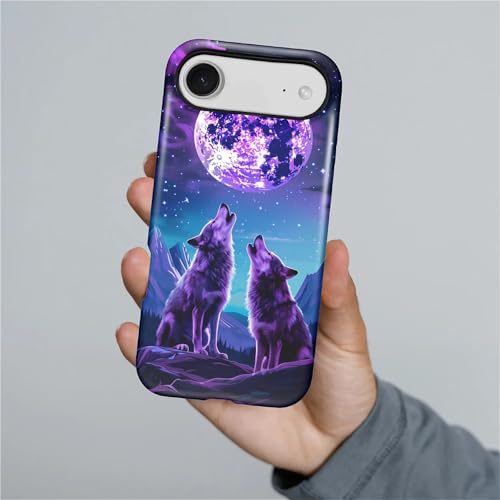 Coque PT 17 A silicone liquide antichoc, protection mobile imprimé loup - 7