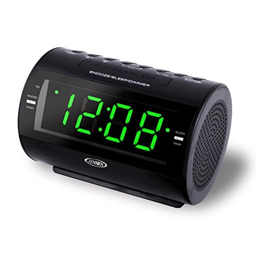Jensen JCR-210 AM/FM Dual-Alarm Clock Radio