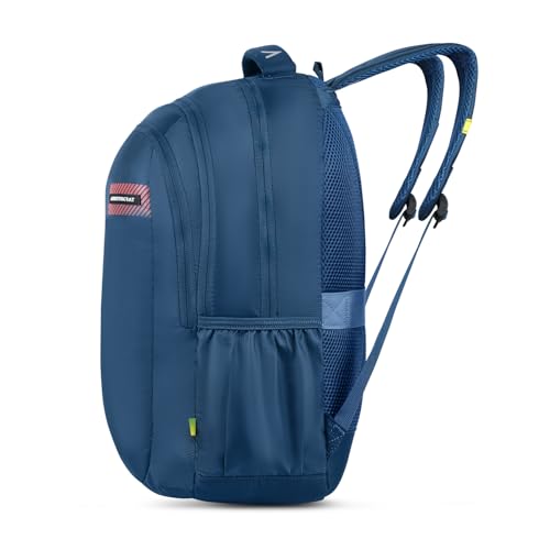 Image of Aristocrat Vortex Laptop Backpack 25L | 4 Compartments with Quick-Access Front Pocket | Padded Shoulder Straps & Side Bottle Holders | Trolley Sleeve | Office & Travel Backpack for Men & Women
