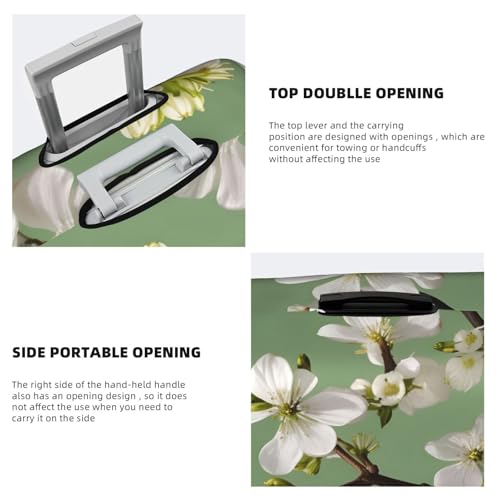 Housse de protection pour valise blanche extensible grand format XL