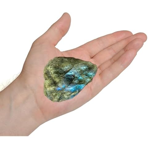 Erliway Natural Labradorite Raw Crystal Stones Cover