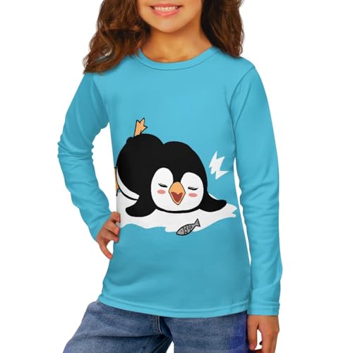 HUIACONG Kids Girls Long Sleeve Shirt Children Crewneck Tshirt for Boys3