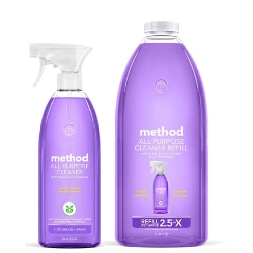 Method All Purpose Cleaner Lavender Spray Bottle & Refill, 68 oz....