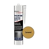 PROFIline Sanitär Silikon 300ml, Bad, WC, Dusche Profi Sanitär Silion Neu Farbe Caramel