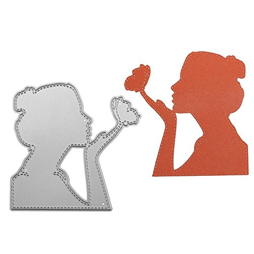 Demiawaking Donna e Farfalla Fustella Cutting Die