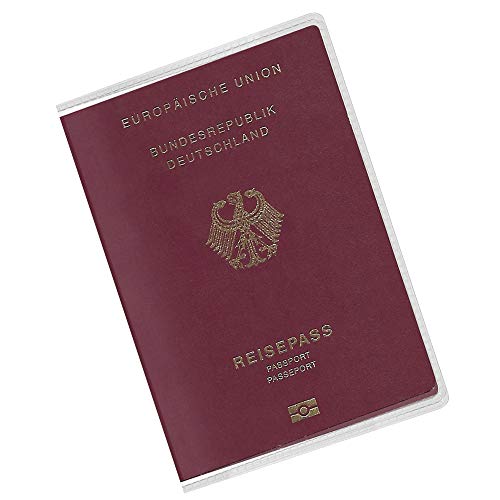 Lot de 5 (5 pièces) NOUVEAU Passeport (depuis avril 2017) Étui protecteur anti-déchirure transparent de Amathings