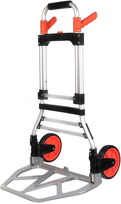 Hand cart-Aluminum Trolley Trolley Trolley Truck handling Folding Portable Trolley Trailer Luggage cart Trolley Weight Bearing About 120KG Truck