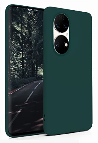 MyGadget Funda para Huawei P50 Pro en Silicona TPU - Case Resistente Antigolpes y Anti choques - Ultra Protectora - Verde Oliva