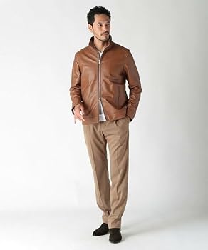 MEN'S BIGI / MIND BLOW シングルライダースレザージャケット MEN'S BIGI / MIND BLOW シングルライダースレザージャケット MEN'S