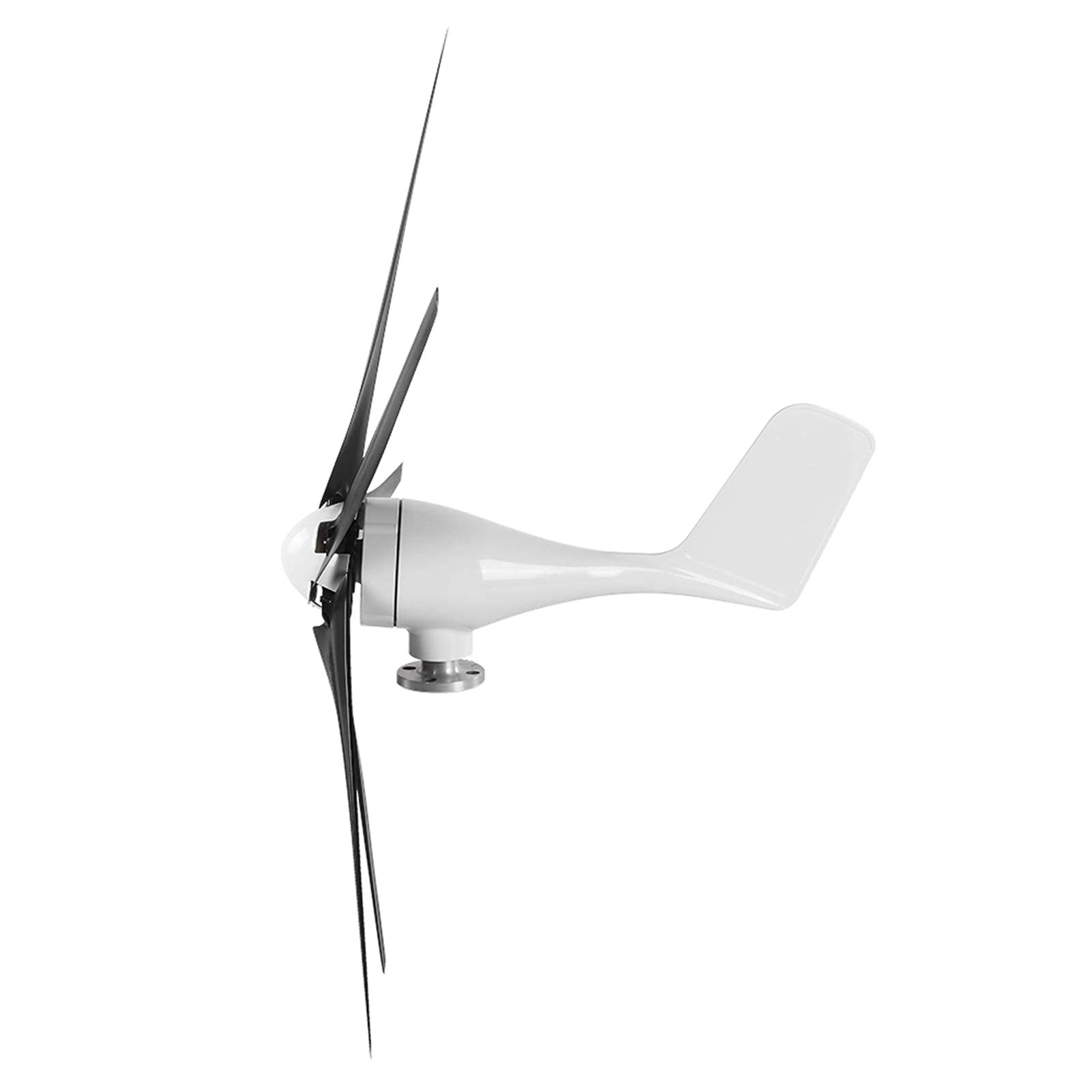 5-Blatt-Windgenerator 1200W Windkraftanlagen Kleiner Windmühlen-Generator Industriebedarf Maschinenausrüstung(schwarz 12V)