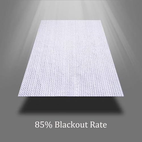 Filet d'ombrage avec œillets blanc résistant au vent 3x10m pour plantes